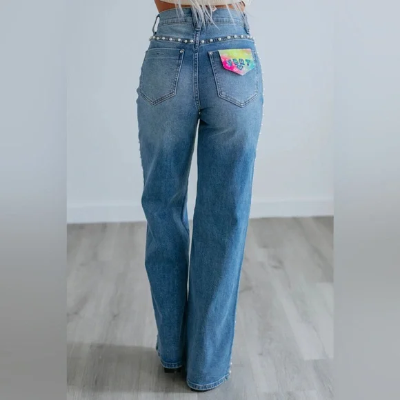 VBRT Pearl High Rise Wide Leg Denim - Picture 3 of 7